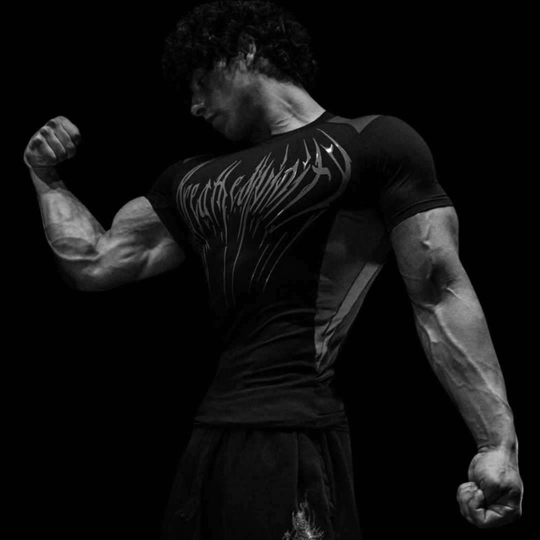 Void Tech™ Venom Texture short sleeve compression Midnight